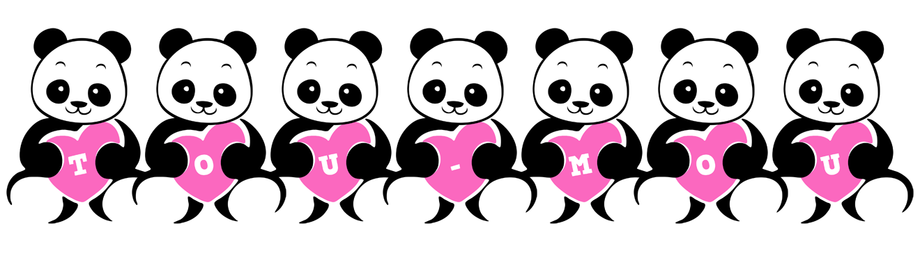 Tou-Mou love-panda logo