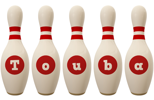 Touba bowling-pin logo