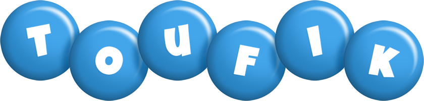 Toufik candy-blue logo