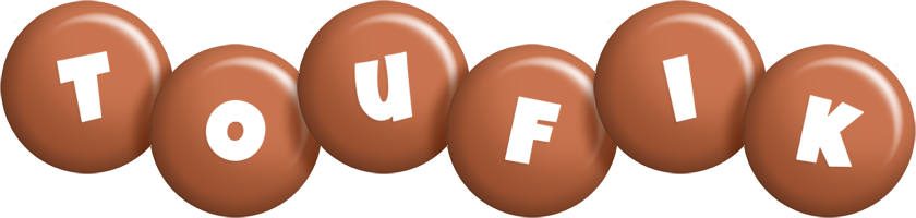 Toufik candy-brown logo