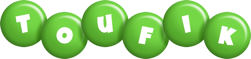 Toufik candy-green logo