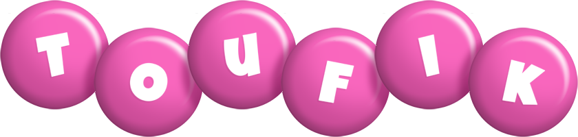 Toufik candy-pink logo