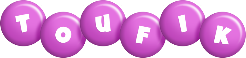 Toufik candy-purple logo