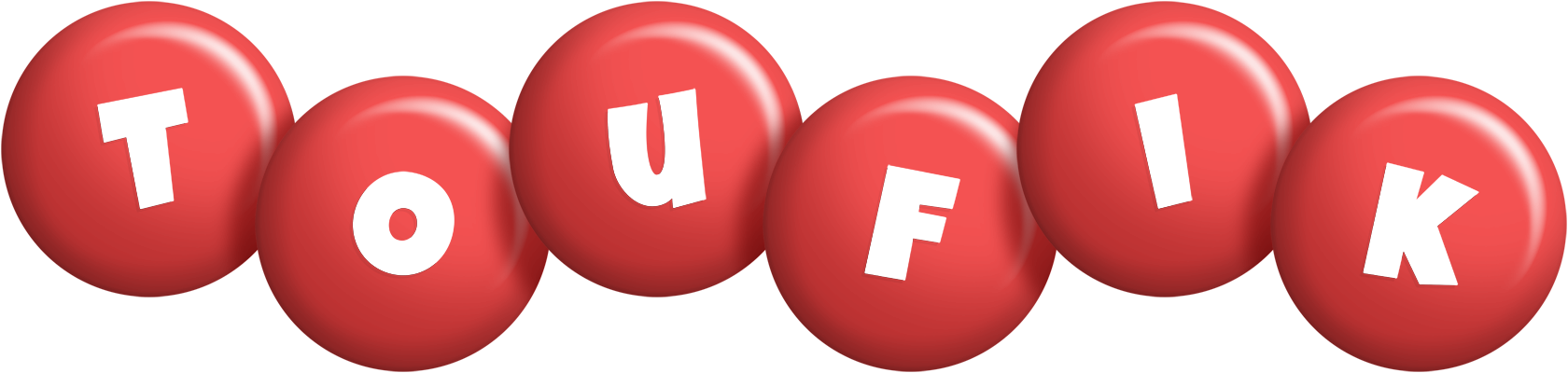 Toufik candy-red logo