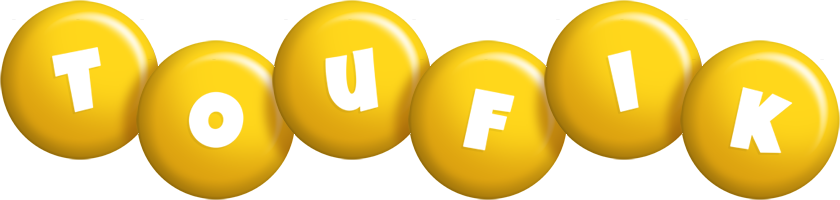 Toufik candy-yellow logo