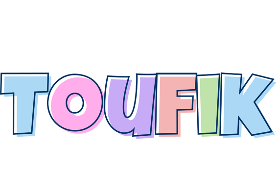 Toufik pastel logo