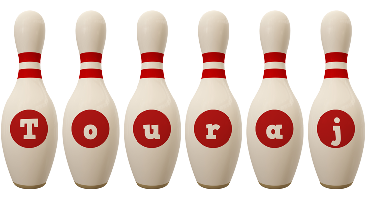 Touraj bowling-pin logo