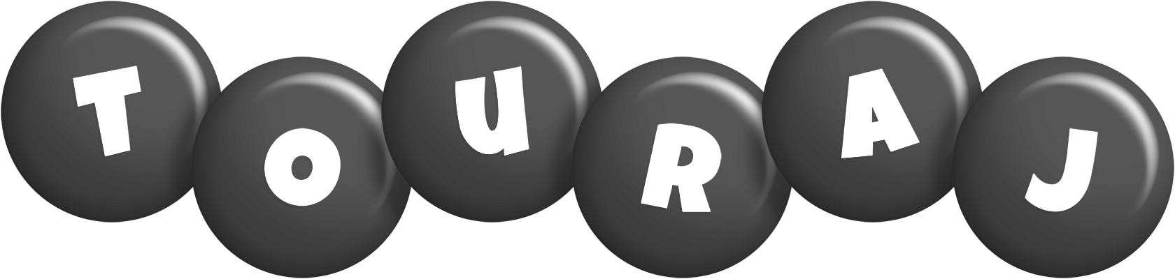 Touraj candy-black logo