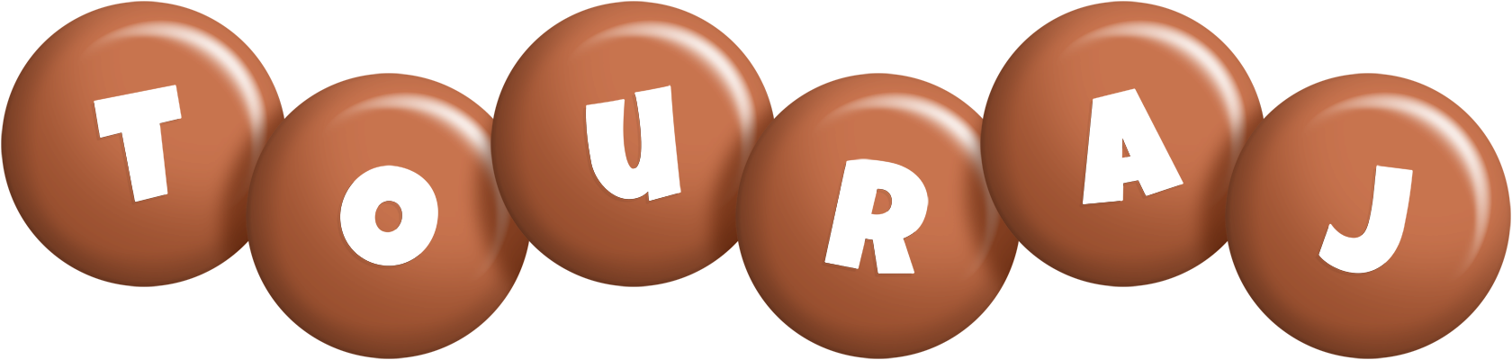 Touraj candy-brown logo