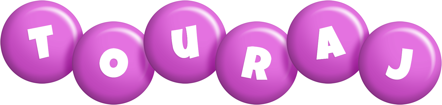 Touraj candy-purple logo