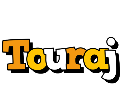 Touraj cartoon logo