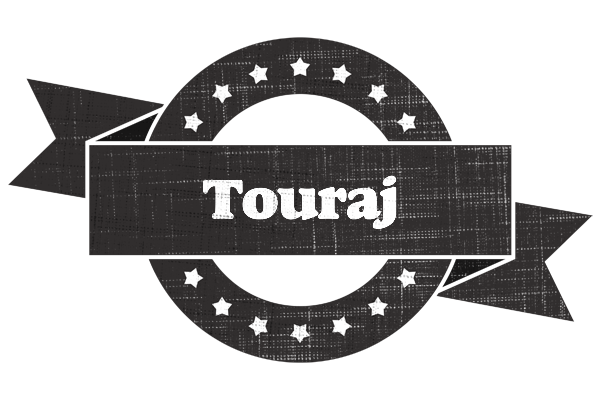 Touraj grunge logo