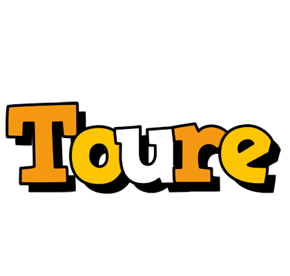 Toure cartoon logo