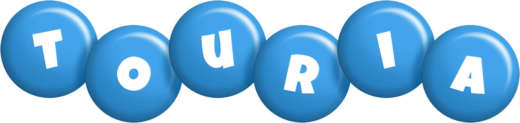 Touria candy-blue logo