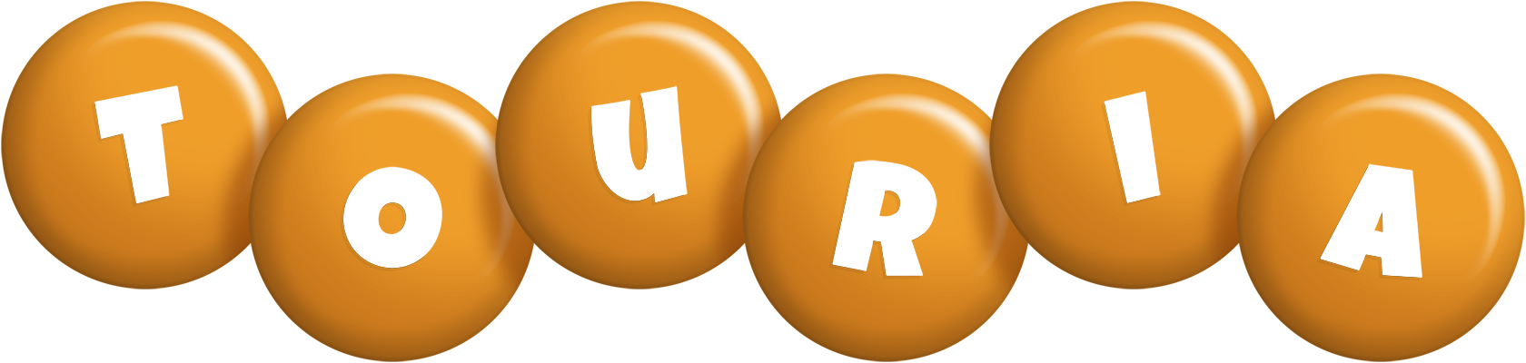 Touria candy-orange logo