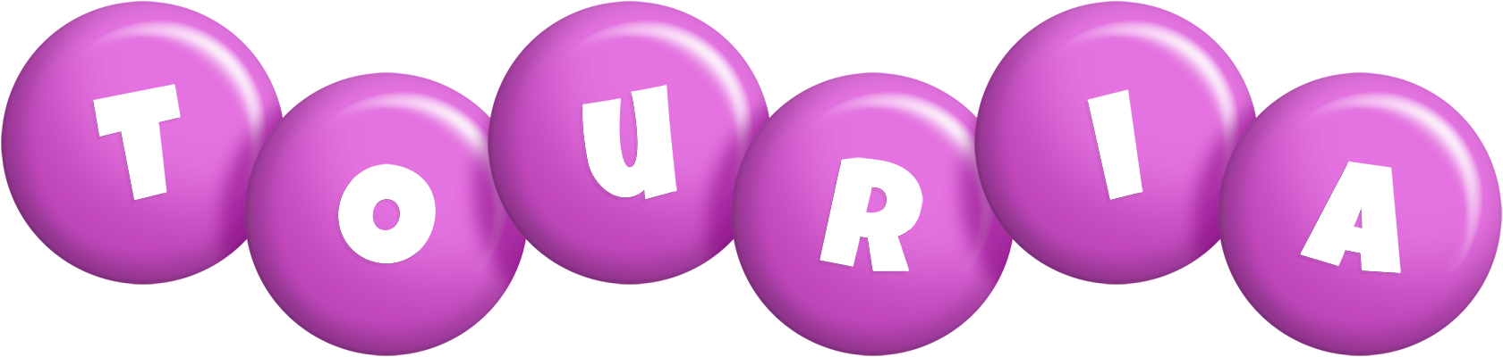 Touria candy-purple logo