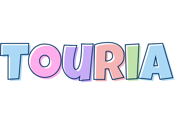 Touria pastel logo