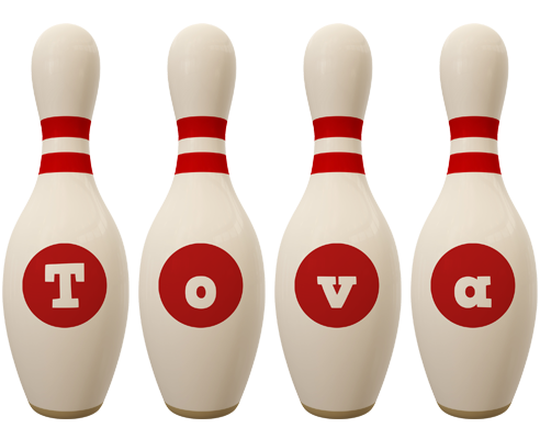 Tova bowling-pin logo