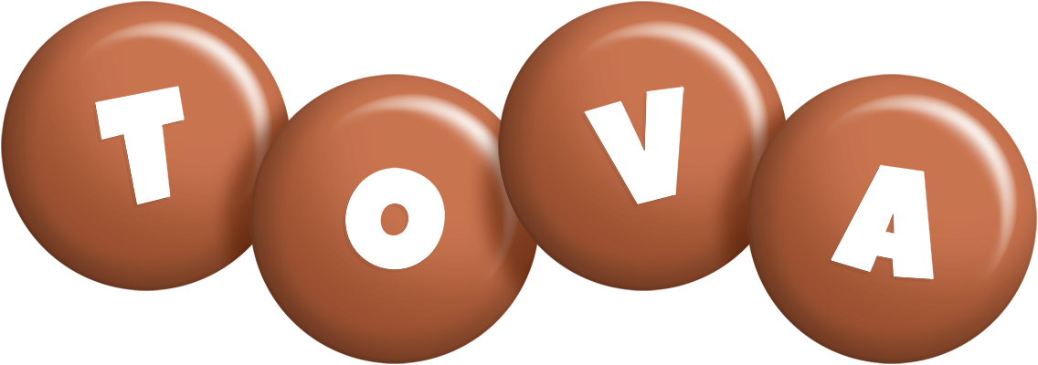 Tova candy-brown logo