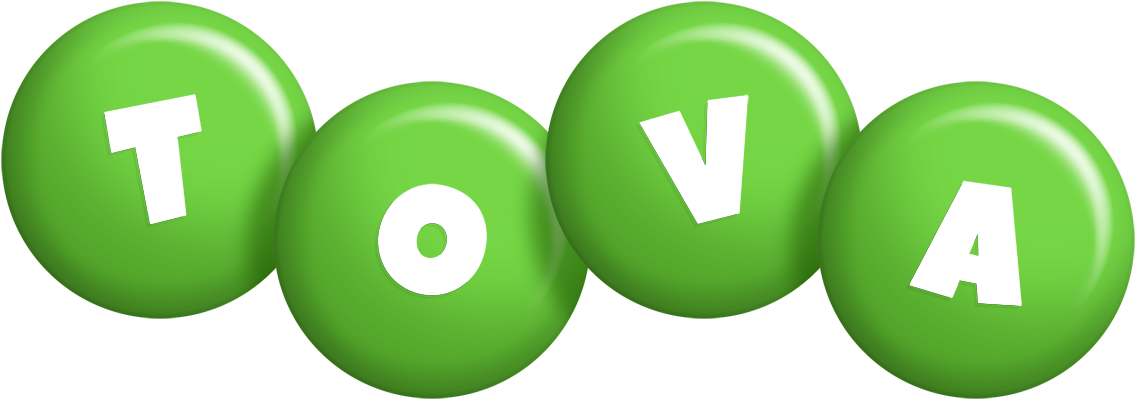 Tova candy-green logo