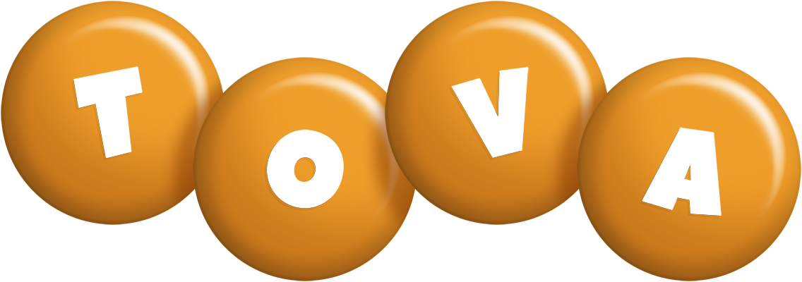 Tova candy-orange logo