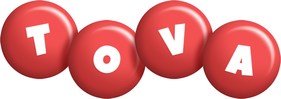 Tova candy-red logo