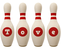 Tove bowling-pin logo