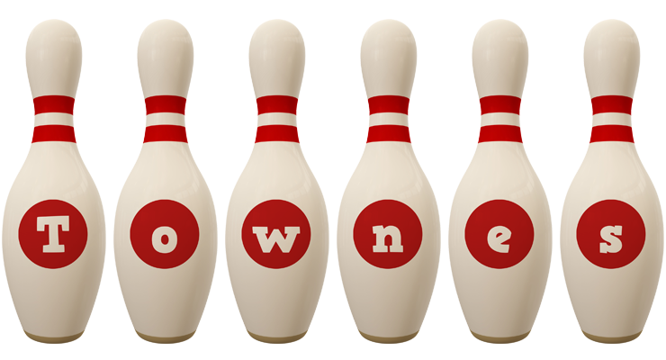 Townes bowling-pin logo