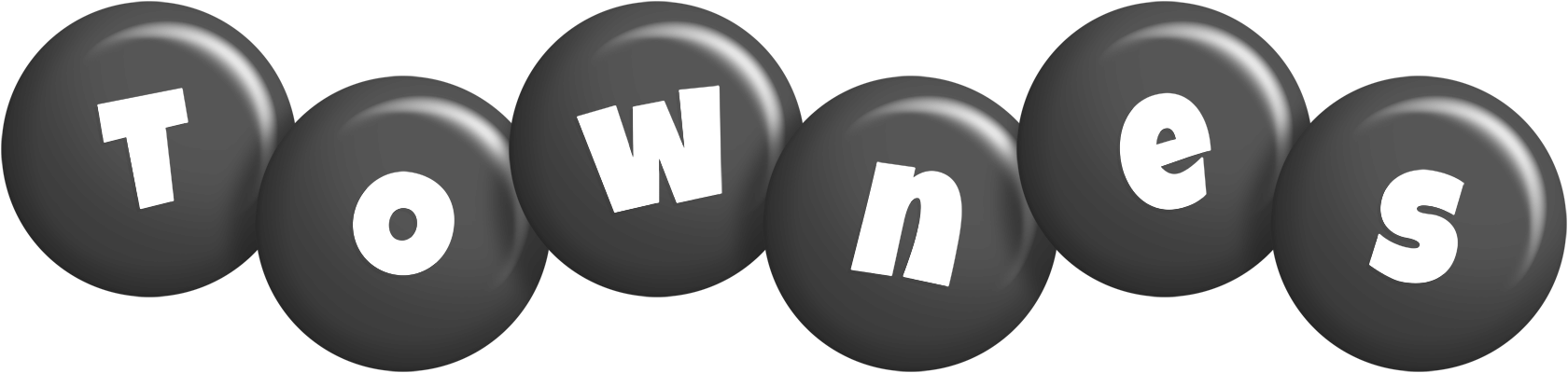 Townes candy-black logo