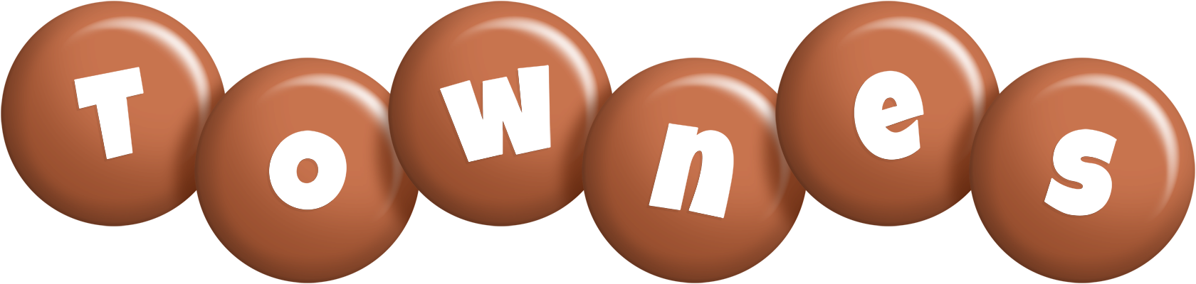 Townes candy-brown logo