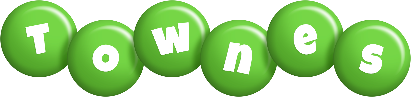 Townes candy-green logo