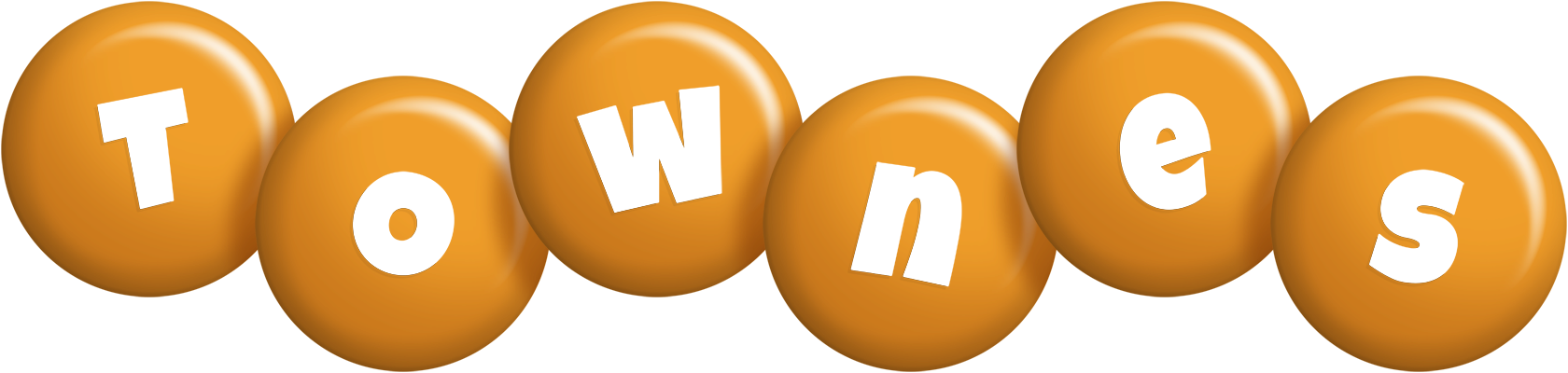 Townes candy-orange logo
