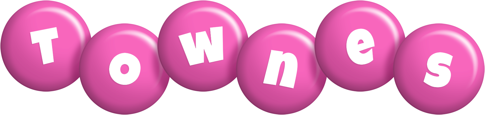 Townes candy-pink logo