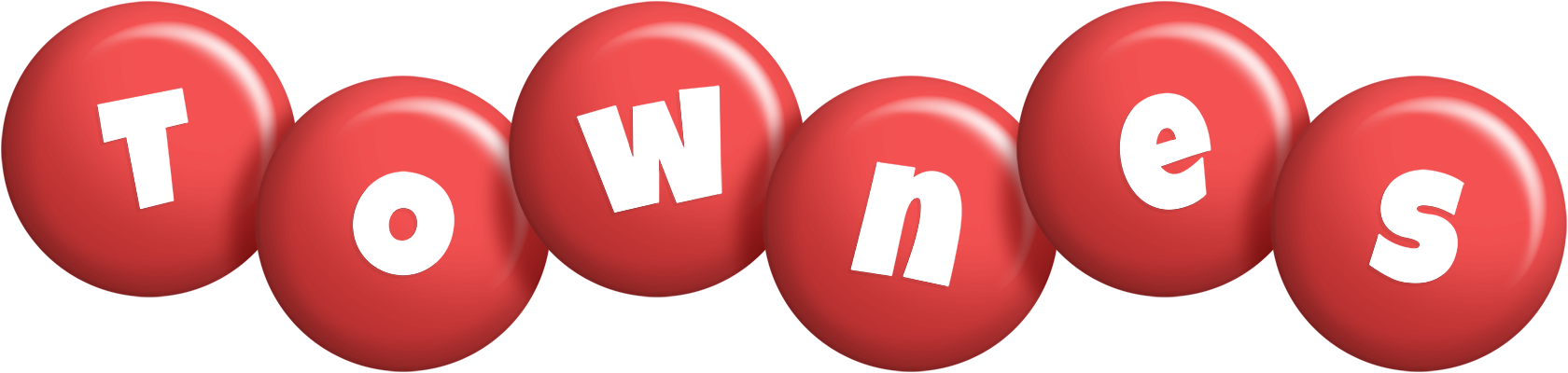 Townes candy-red logo