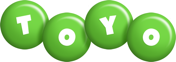 Toyo candy-green logo