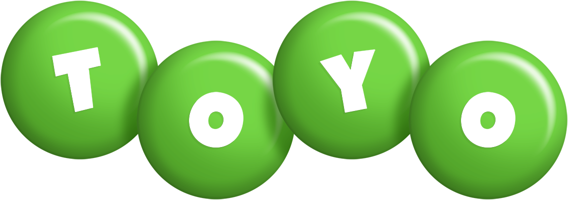 Toyo candy-green logo