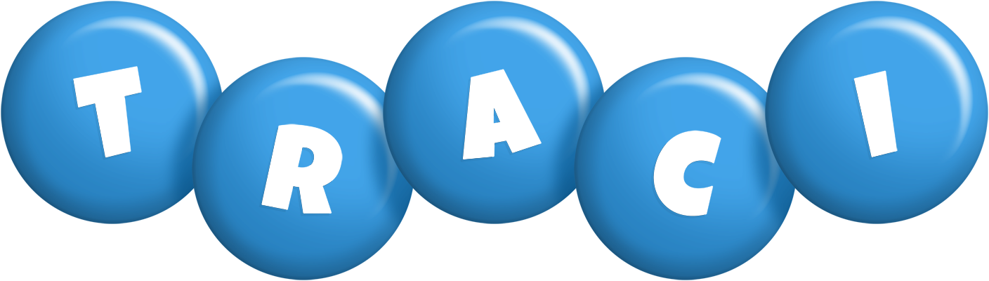 Traci candy-blue logo