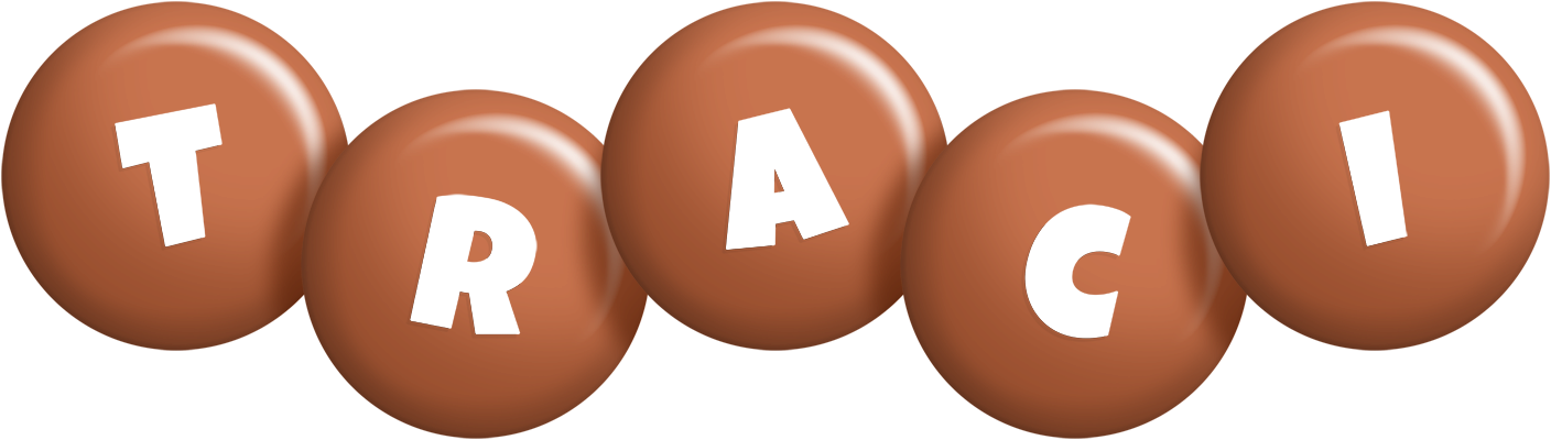 Traci candy-brown logo