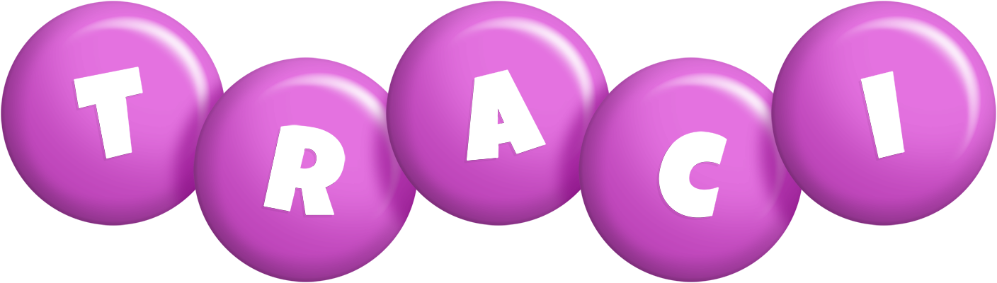 Traci candy-purple logo