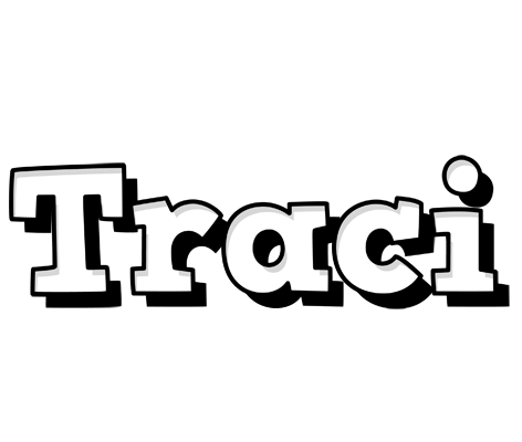 Traci snowing logo