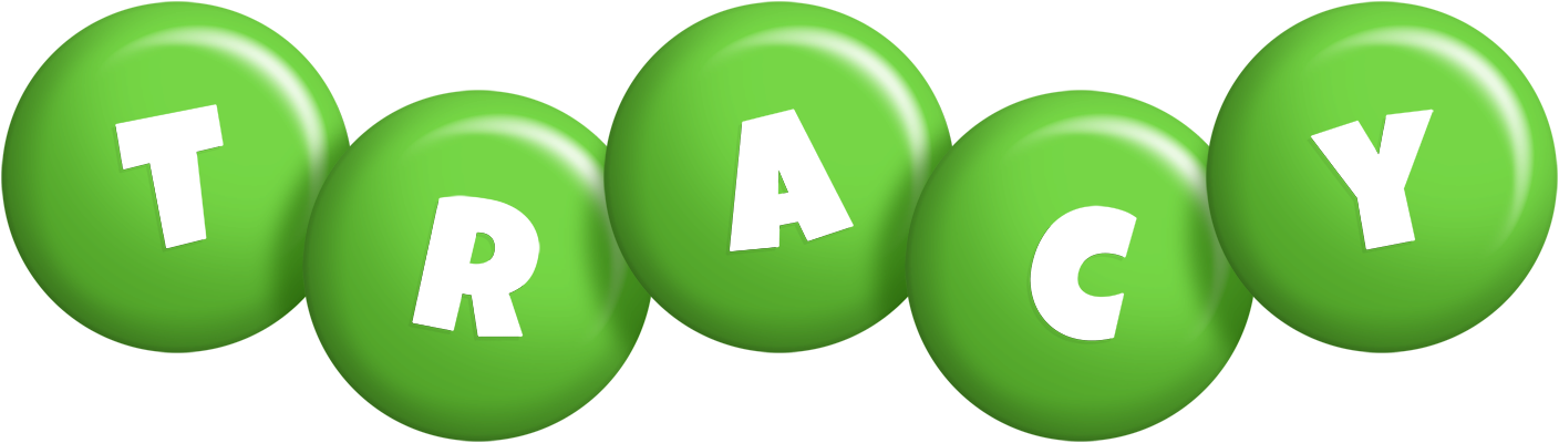 Tracy candy-green logo