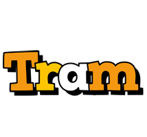 Tram cartoon logo
