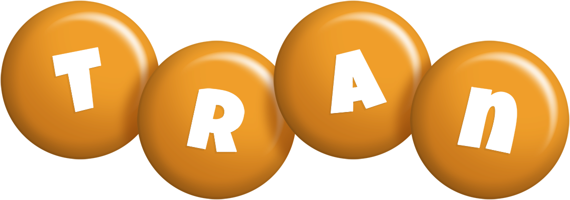 Tran candy-orange logo