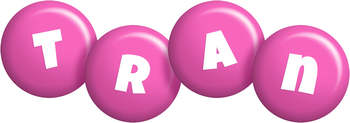 Tran candy-pink logo