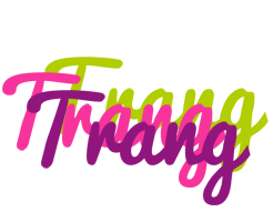 Trang flowers logo