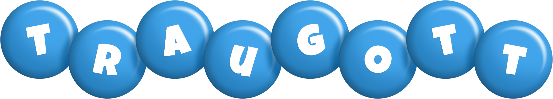 Traugott candy-blue logo