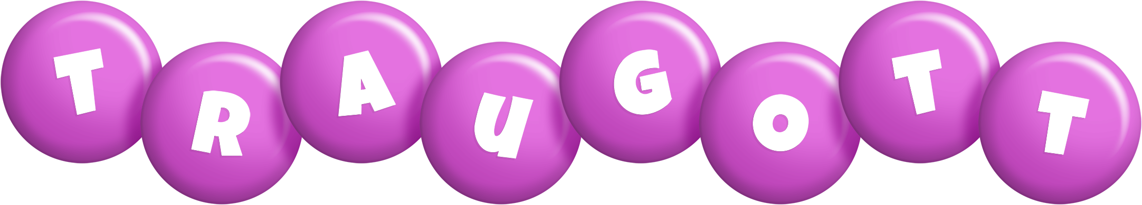 Traugott candy-purple logo