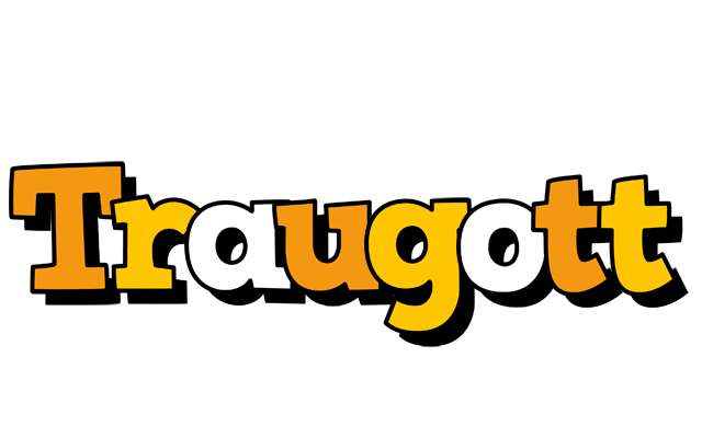 Traugott cartoon logo