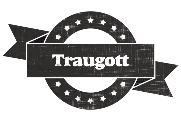 Traugott grunge logo