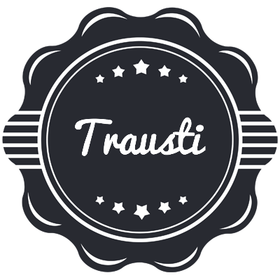 Trausti badge logo